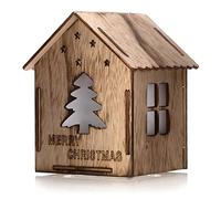 DecoKing Furo décoratif à LED pour Noël Maison lumineuse Sapin en bois