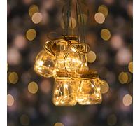 DecoKing Guirlande lumineuse à 30 LED avec minuteur Blanc chaud
