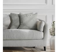 DecoKing Henry 57490 Lot de 2 taies d'oreiller 45 x 45 cm Microfibre Fermeture éclair Polaire en Acier argenté Gris