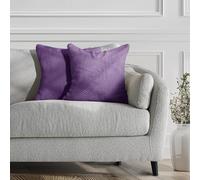 DecoKing Henry 58459 Lot de 2 taies d'oreiller 45 x 45 cm en Microfibre avec Fermeture éclair Violet