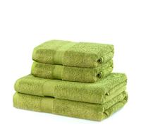 DecoKing Marina Ensemble de serviettes de bain en coton absorbant, Coton, Céladon, 2*50x100 + 2*70x140