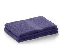 DecoKing Serviette de Bain 50x100 cm Coton Bambou Viscose Violet Prune Absorbant Antibactérien Bamboo Bamby