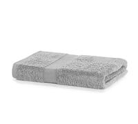 DecoKing Serviette de Bain 70 x 140 cm Acier Coton Bambou Viscose Absorbant antibactérien Bambou Argent Gris Acier Argent Gris