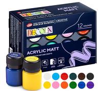 Decola Kit Peinture Acrylique Mat 12 Tubes de 20 ml | Peignez et Décorez sur Toutes les Surfaces | Fabriqué par Nevskaya Palitra