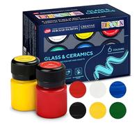 Decola Peinture porcelaine set, 6x20ml permanent verre céramique