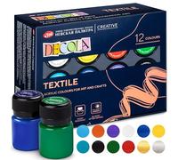 Decola Peinture textile acrylique set, 12x20ml lavable en machine