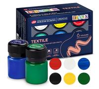Decola Peinture textile acrylique set, 6x20ml lavable en machine