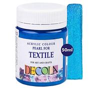 Decola Peinture textile bleu paillettes 50ml lavable en machine