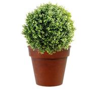 DECOLINES-Pot horticole en acier peint brun antique diamètre 27 x H 24 cm