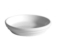 DECOLINES-Soucoupe pot horticole blanc diamètre 24 x H3,5 cm