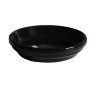 DECOLINES-Soucoupe pot horticole noir diamètre 12 x H2,5 cm