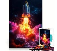 Décollage de la Navette Spatiale Puzzle de 1000 pièces pour Adolescents Jeu de réflexion Activité à la Maison 38x52cm