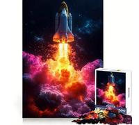 Décollage de la Navette Spatiale Puzzle de 1000 pièces pour Adolescents Jeu de réflexion Activité à la Maison 38x52cm