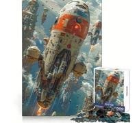 Décollage d'un Vaisseau Spatial Puzzle de 1000 pièces pour Adolescents Stimulation cérébrale Loisirs créatifs 38x26cm