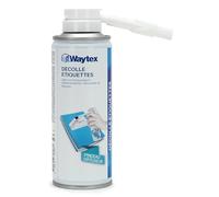 Décolle Étiquette Waytex - Aérosol 200ml avec Pinceau | Retire Facilement Étiquettes et Colle sur Verre, Plastique, Métal, Bois, Carton, etc. | Application Précise Sans Résidus