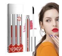 Décoller à lèvres liquide, la coloration des lèvres | 3x déchirure hydratante des lèvres imperméables à lèvres à lèvres - Coupe non collante, maquillage cosmétique de lipliner longue, teinte vibrante