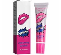 Décoller la coloration des lèvres, une teinte de lèvres durable, un brillant à lèvres de teinte de couleur imperméable (rouge rose)