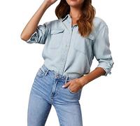 décolletée Chemise Chic Élégante Casual Soie Shirts Tops Hauts Couleur Unie décontractée pour Femmes Hauts Rouges Grande Taille pour Femmes Habillées Sexy