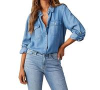 décolletée Chemise Chic Élégante Casual Soie Shirts Tops Hauts Couleur Unie décontractée pour Femmes Hauts Rouges Grande Taille pour Femmes Habillées Sexy