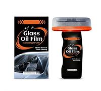 Décolleur de film d'huile pour vitres de voiture, polissage roll-on pour verre avec planche de nettoyage, décapant de film d'huile de pare-brise et nettoyant pour vitres de voiture, élimine les films