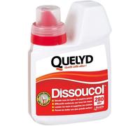 Quelyd Décolleur Papier Peint Dissoucol - Efficace en 5 Minutes sur Tous les Murs et Tous les Papiers Peints - Lessive et Supprime les Résidus - 1 Flacon 500 ml (280 m²)