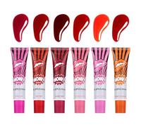 Décollez la tache de rouge à lèvres,Décollez la tache de rouge à lèvres | 6x Tache longue tenue,Peel Reveal Lip Stain, Gloss à lèvres imperméable à l'eau, Tache pelable longue tenue pour mariage, rass