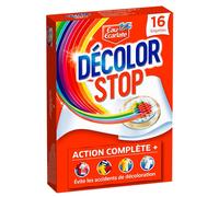 Décolor Stop Action Complète - 16 Lingettes - Lingettes Anti-Décoloration - Anti transfert de couleurs