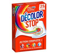 Décolor Stop Action Complète - 25 Lingettes - Lingettes Anti-décoloration - Anti transfert de couleurs