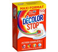 Décolor Stop Action Complète - 50 Lingettes - Lingettes Anti-décoloration - Anti transfert de couleurs