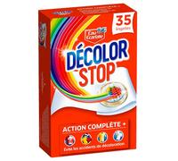 Decolor Stop Décolor Action Complète, 35 Lingettes Anti-Décoloration Anti Transfert de Couleurs