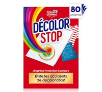 Decolor Stop, Lingettes protection couleurs, evite les accidents de decoloration, preserve l'eclat des couleurs, tous programmes textiles et temperatures x80 lingettes