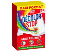 Decolor Stop Max Protect x52 Lingettes - Lingettes Anti-Décoloration - Permet de mélanger les couleurs