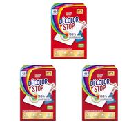 Decolor Stop - Protections Couleurs - Evite les Accidents de Decoloration - Preserve l'Eclat des Couleurs - Tous Programmes Textiles et Températures - Moins de Cycles - Plus d'Economies -x52 Lingettes