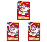 Decolor Stop - Protections Couleurs - Evite les Accidents de Decoloration - Preserve l'Eclat des Couleurs - Tous Programmes Textiles et Températures - Moins de Cycles - Plus d'Economies -x22 Lingettes