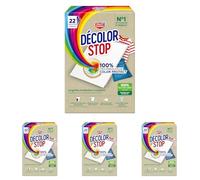 Decolor Stop - Protections Couleurs - Evite les Accidents de Decoloration - Preserve l'Eclat des Couleurs - Tous Programmes Textiles et Températures - Moins de Cycles - Plus d'Economies -x22 Lingettes