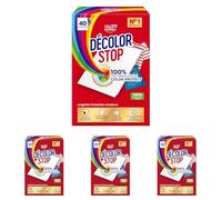 Decolor Stop - Protections Couleurs - Evite les Accidents de Decoloration - Preserve l'Eclat des Couleurs - Tous Programmes Textiles et Températures - Moins de Cycles - Plus d'Economies -x40 Lingettes