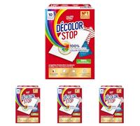 Decolor Stop - Protections Couleurs - Evite les Accidents de Decoloration - Preserve l'Eclat des Couleurs - Tous Programmes Textiles et Températures - Moins de Cycles - Plus d'Economies -x10 Lingettes