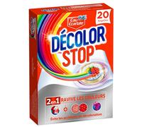 Décolor Stop Sublim'Couleurs - 20 Lingettes - Lingettes Anti-Décoloration et Raviveur - Ravive l'éclat du linge