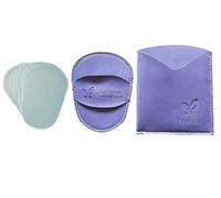 Decolores Gant épilatoire naturel mauve avec étui et 10 feuilles de silicium. Gants pour enlever les poils et les cellules mortes, laissant votre peau complètement parfaitement douce.