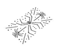 DECOMELODY 1 Feuille Gemmes Pour Le Visage de Pierres Précieuses Pour Les Yeux Joyau Des Yeux Stickers Strass Pour Le Visage Gemmes De Cheveux Black Plastique