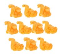 DECOMELODY 10 Pièces Breloques Serpent Résine pour DIY Décoration Suspendue et Bijoux Pendentifs Signe Astrologique Chinois Année Du Serpent Accessoires Festifs pour Nouvel An Chinois