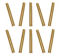 DECOMELODY 10 Pièces Capuchons Métalliques Anti-poussière pour Stylos Nail Art Protection Étanche et Organisation pour Accessoires Manucure Couvre-embouts de Brosse Ongles Décoratifs