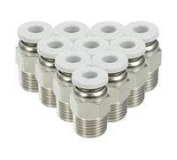 DECOMELODY 10 pièces Connecteur pour Imprimante Kit Doré Raccords Faciles à Insérer et Déconnecter Accessoires Durables pour Tubes Impression Filament Compatible Usage Industriel et