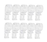DECOMELODY 10 Pièces Crochet Rideau Transparent pour Stores à Chaîne Fixation Sécurisée et Décorative pour Cordon de Stores Enrouleurs Compatible avec Rideaux Romains et Verticaux Protection