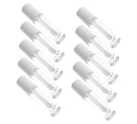 DECOMELODY 10 pièces Lip Gloss Containers Transparent Refillable Lip Oil Bottles Abs Material Smooth Surface Lightweight For Travel