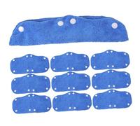 DECOMELODY 10 pièces Lot de Bandeaux Transpiration pour Casque de Sécurité Doublure Lavable et Réutilisable Polyester Absorbe Confortable et Compatible avec Casques de Chantier