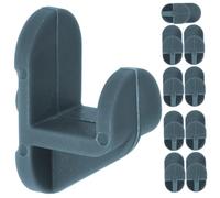 DECOMELODY 10 pièces Lot de Supports de Clayette Congélateur Plastique Clips Étagère Réfrigérateur Crochets de Rangement Organisateur pour Frigo Fixation Solide et Facile à Installer