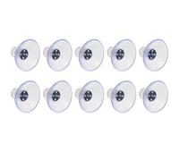DECOMELODY 10 Pièces Transparent Strong Screw Suckers With Gland Nut Manual Tightening For Glass Windows And Mirrors Fixing Tool For Household And Commercial Use