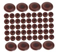 DECOMELODY 100 pièces Cache-vis Plastique Décoratif Capuchons Auto-taraudeurs pour Meubles Protection Anti-poussière pour Armoires Couvercles Plastique Foncé