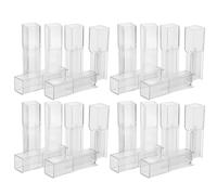 DECOMELODY 100 Pièces Laboratory Cuvettes Small Square Plastic Containers With Optical Windows For Chemical Analysis And Spectrophotometer Testing